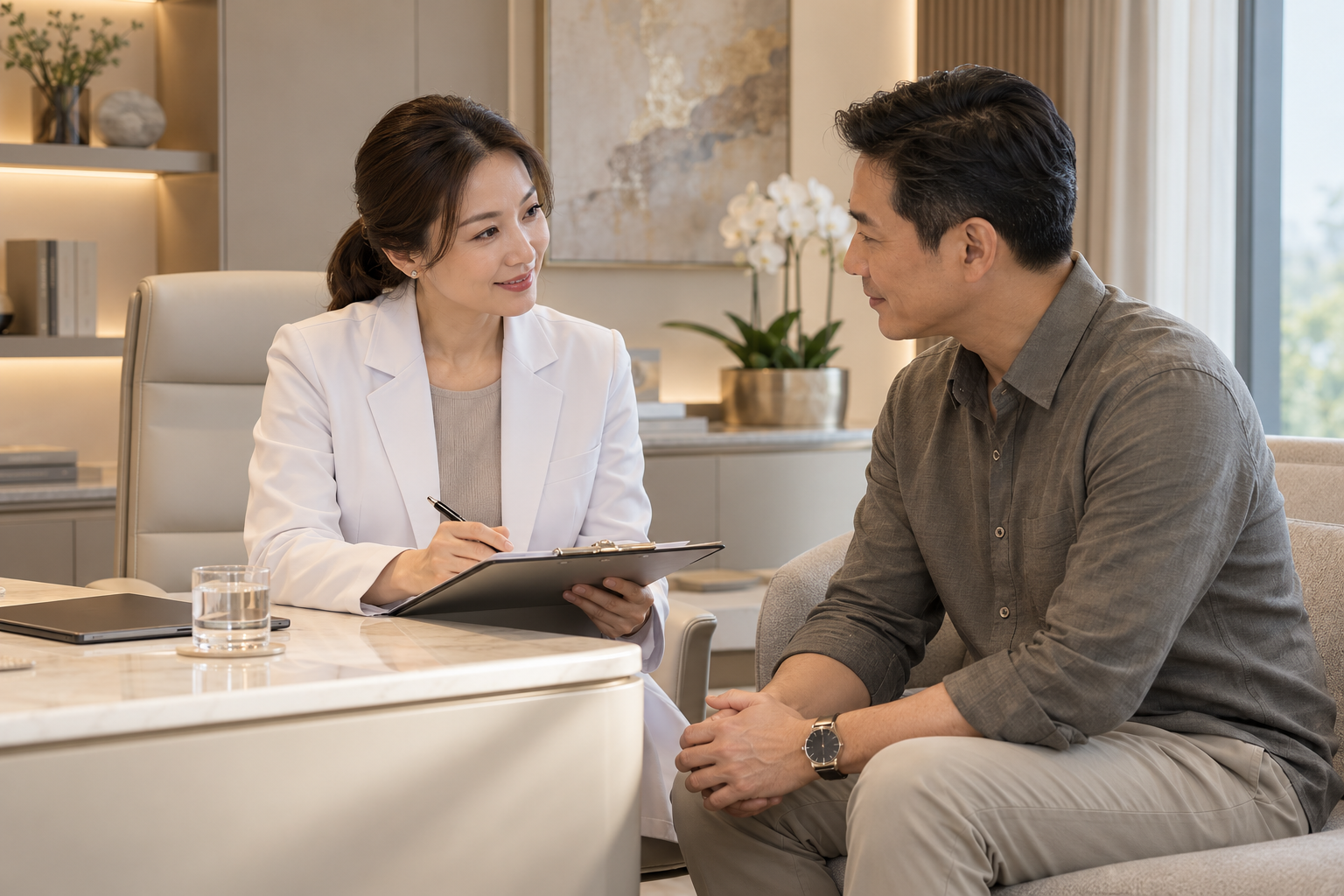 A calm, guided experience from consultation to aftercare.